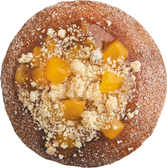Try Our Seasonal Peach Cobbler Donut!